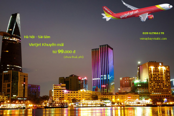 Giá vé máy bay Vietjet Hà Nội Sài Gòn hôm nay từ 99k tại Visatic