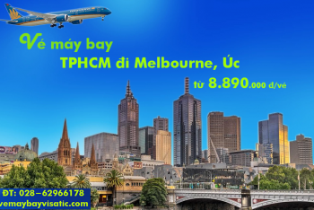 Vé máy bay Vietnam Airlines TPHCM đi Melbourne, Úc từ 8.890.000 đ