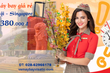 Vé máy bay Hà Nội đi Singapore Vietjet giá rẻ từ 380.000 đ